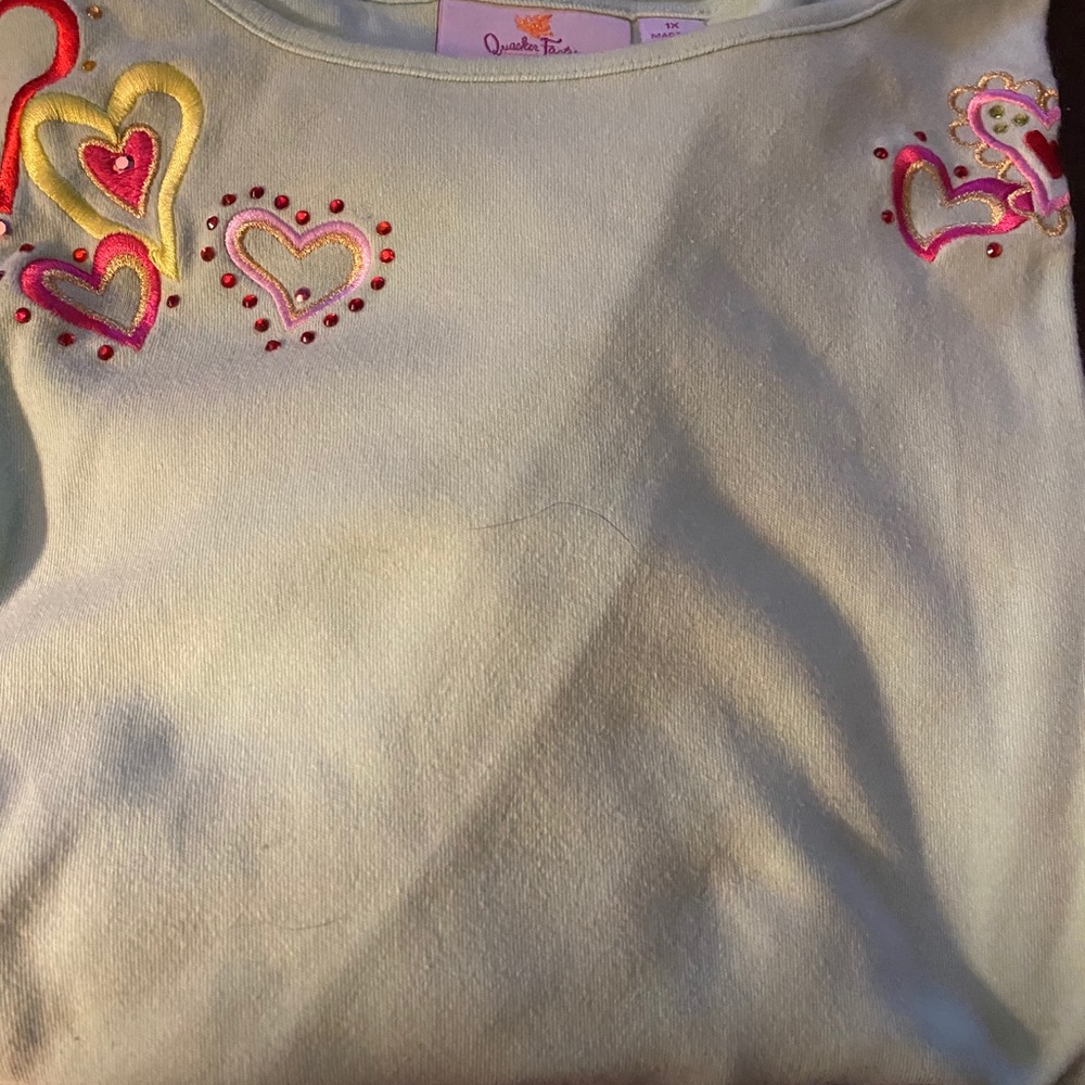 Plus size 3/4 length sleeve top